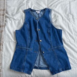 Sincerely Jules Light Blue Denim Vest